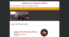 Desktop Screenshot of littletonfireprotectiondistrict.org