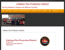 Tablet Screenshot of littletonfireprotectiondistrict.org